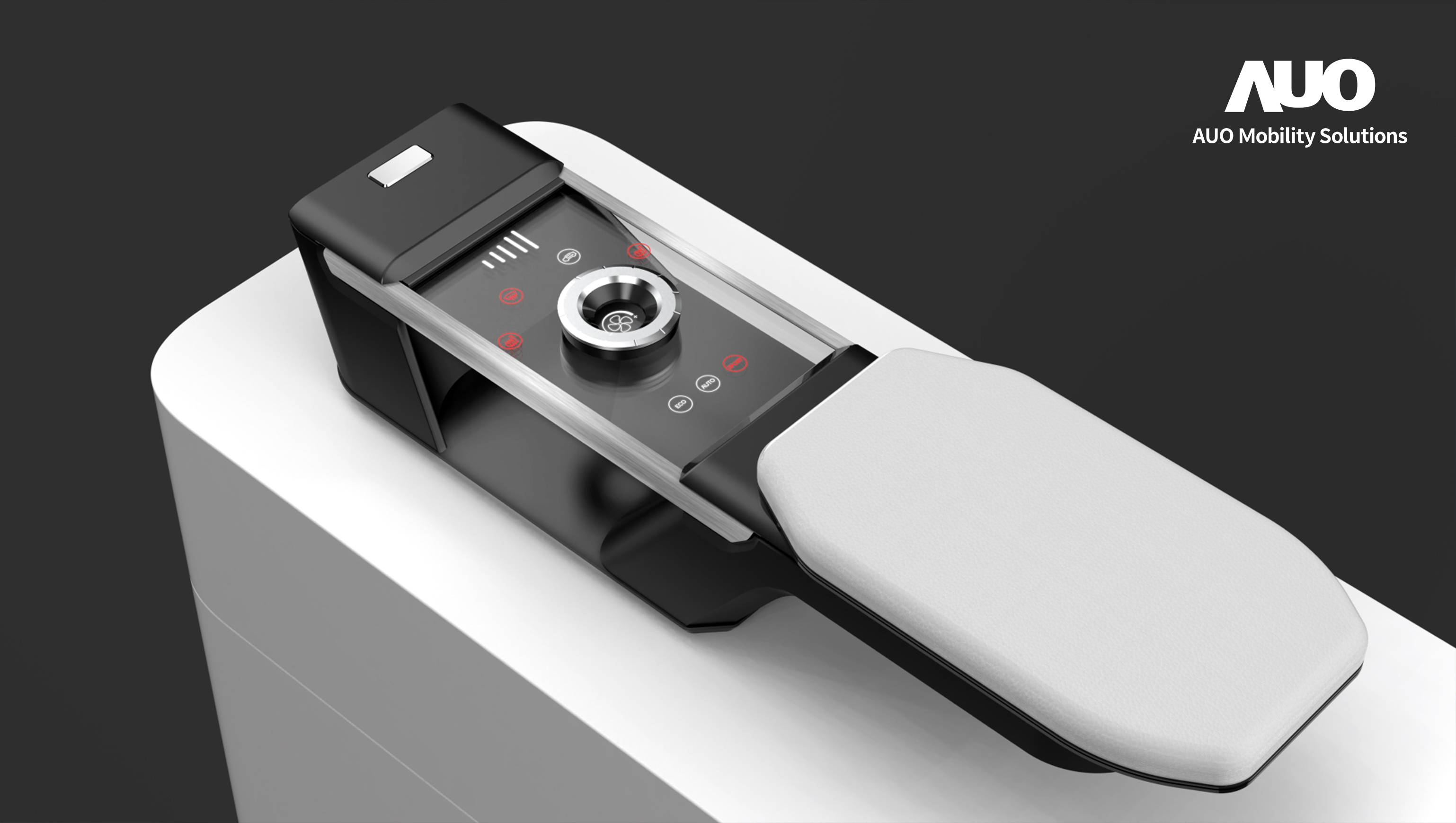 jinnian金年会智慧行动全新发表INVISY隐形科技系列，CrystalSense Console以最简约的机构设计，提供直觉控制的主动触觉回馈与压力感测，并且动态呈现、仅在需要时显示，打造未来座舱的极致互动体验。