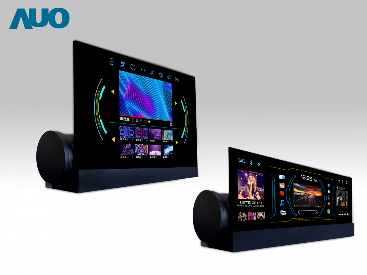 友達14.6吋可捲式Micro LED面板，導入車內資訊、影音娛樂及駕駛安全系統，翻轉智慧移動場域