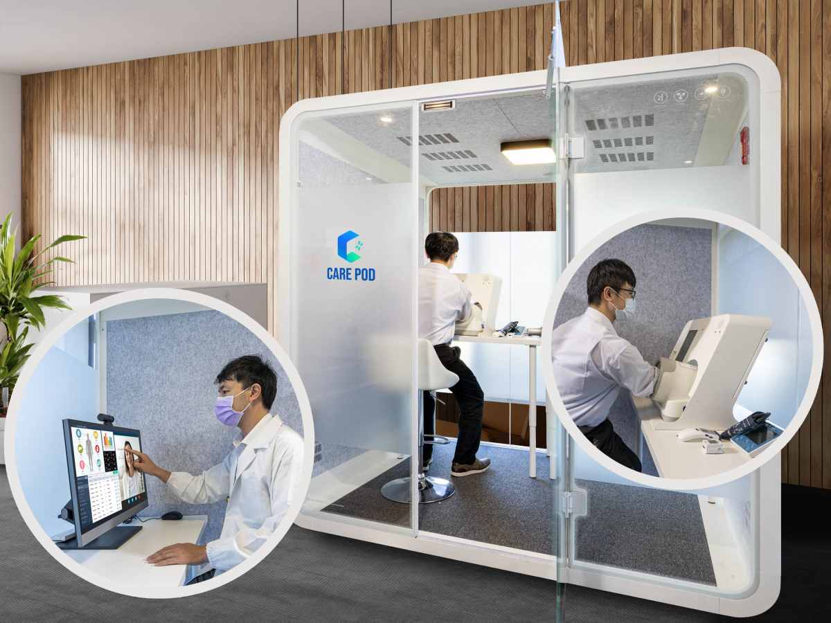达擎于医疗科技展中展出＂远距诊疗舱＂，以因应医疗数字化及社会高龄化趋势下、复诊及慢性病患等族群对于远距看诊需求逐渐升高所推出的创新整合方案。多功能合一、高隐私性的远距诊疗舱可根据病患端与医师端的不同需求，提供弹性化及客制化功能，节省医生和病患的精力及时间